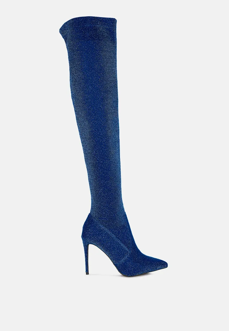 Tigerlily knitted stiletto long boots