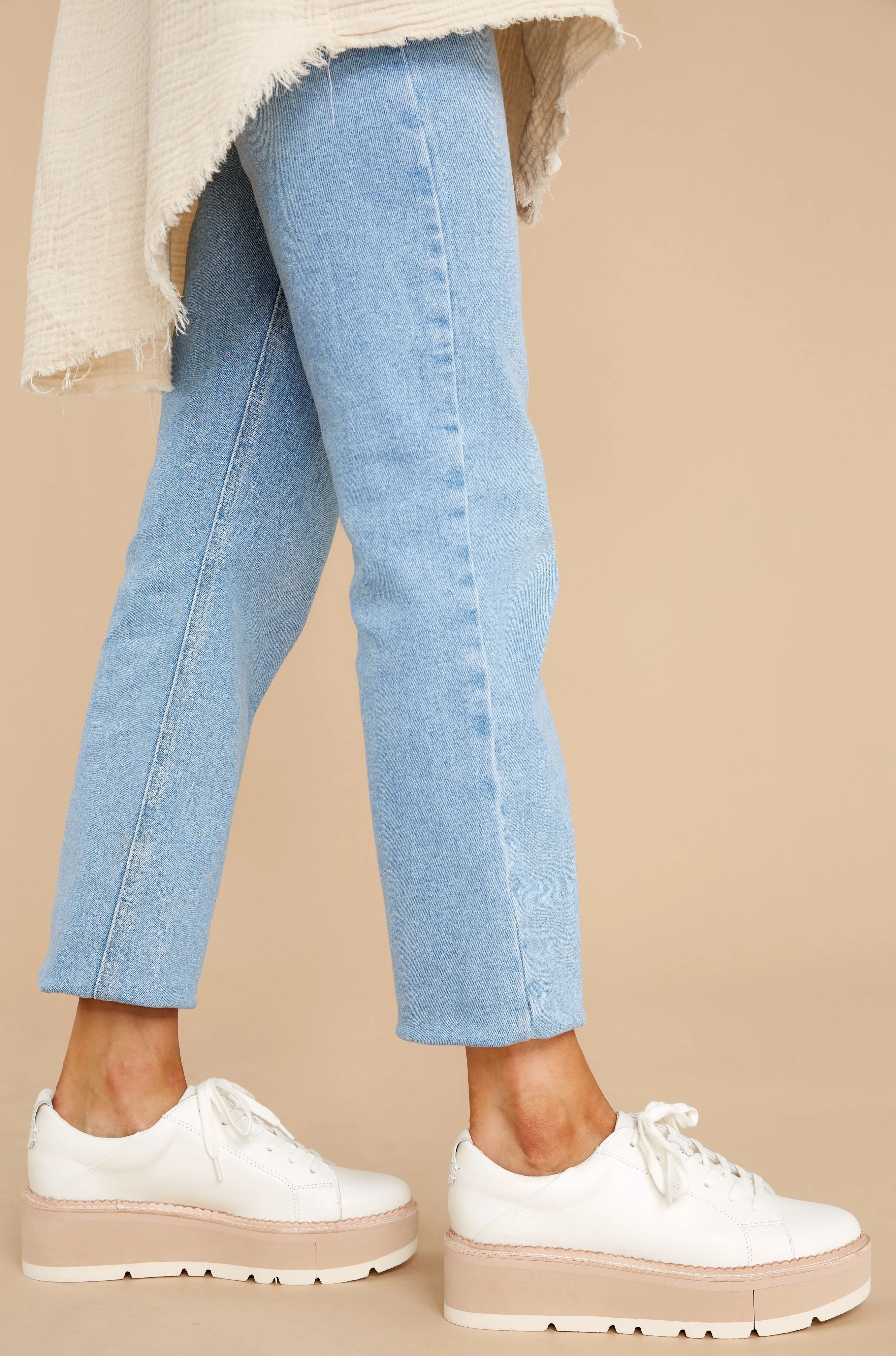 Toyah White Leather Sneakers