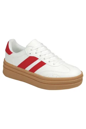White/Red Look At Me Now Sneakers