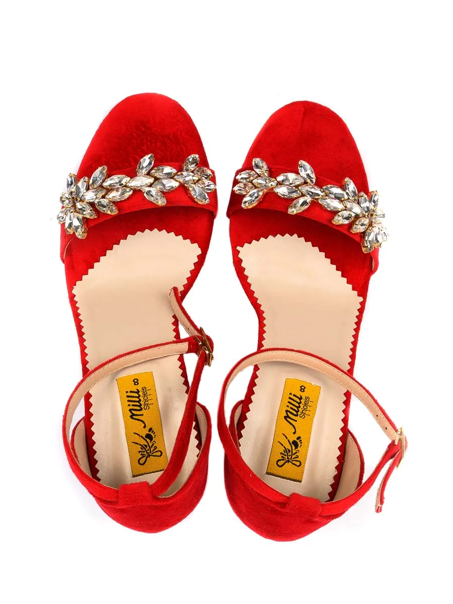 Women bridel block Heel Sandal