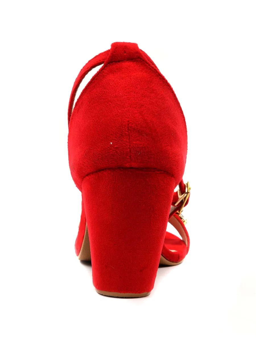Women bridel block Heel Sandal
