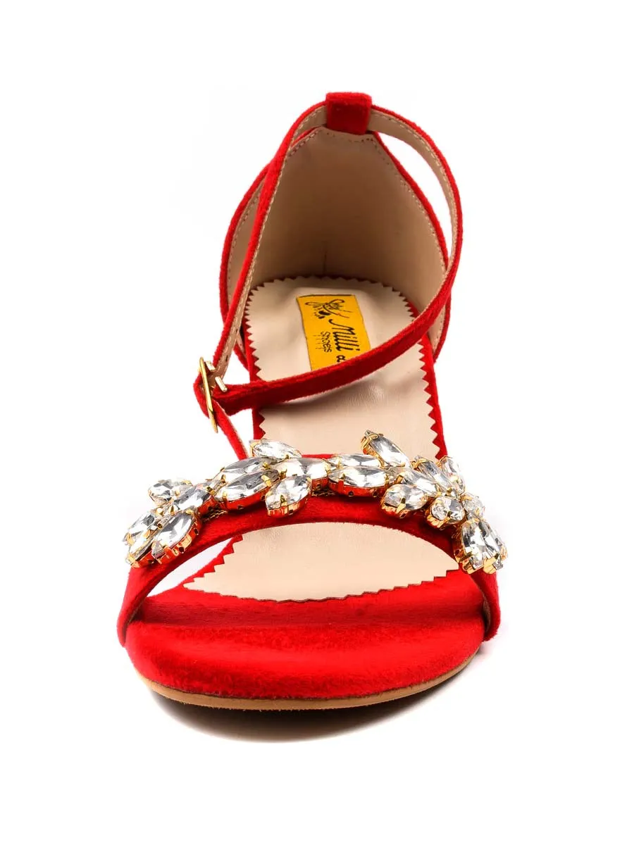 Women bridel block Heel Sandal