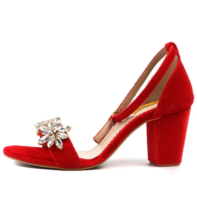Women bridel block Heel Sandal
