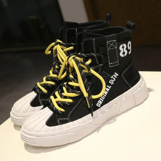 Women's Chic Color Letter Pattern Sneaker Shoes