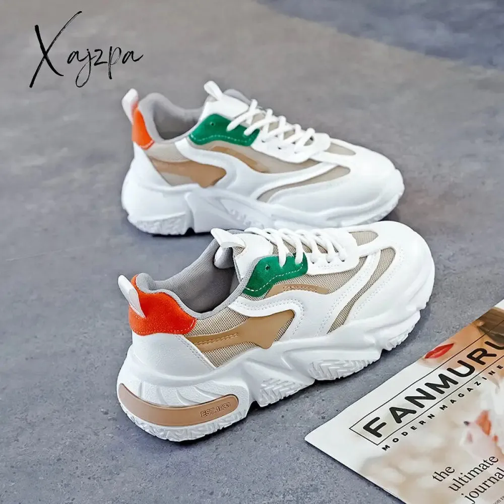 Xajzpa - Sneakers Ladies Rubber Non-slip Sole 2023 Running Shoes Colorful Sneakers Breathable Women Sneakers Zapatos De Mujer