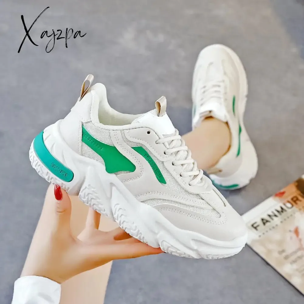 Xajzpa - Sneakers Ladies Rubber Non-slip Sole 2023 Running Shoes Colorful Sneakers Breathable Women Sneakers Zapatos De Mujer