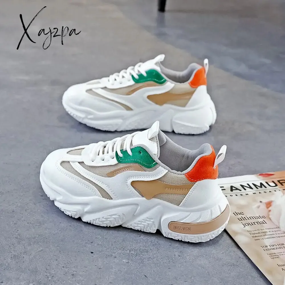 Xajzpa - Sneakers Ladies Rubber Non-slip Sole 2023 Running Shoes Colorful Sneakers Breathable Women Sneakers Zapatos De Mujer