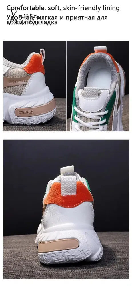 Xajzpa - Sneakers Ladies Rubber Non-slip Sole 2023 Running Shoes Colorful Sneakers Breathable Women Sneakers Zapatos De Mujer