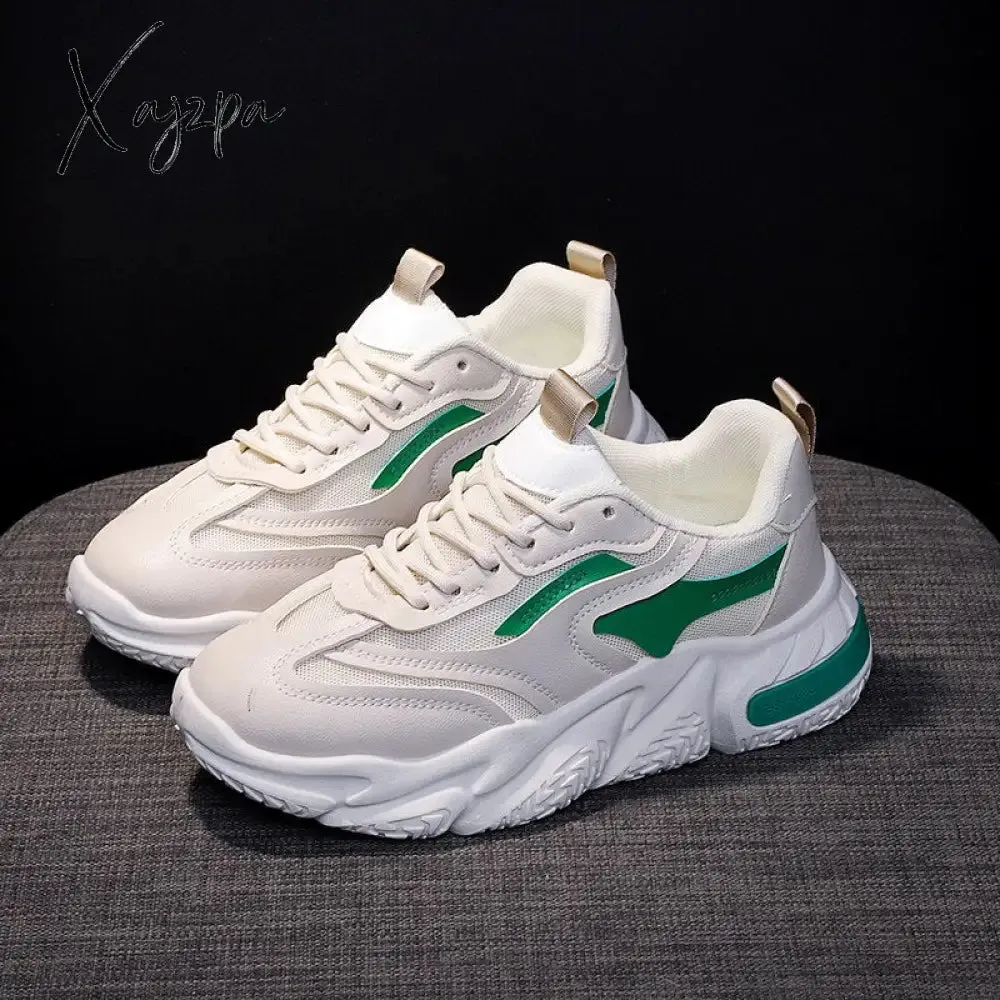 Xajzpa - Sneakers Ladies Rubber Non-slip Sole 2023 Running Shoes Colorful Sneakers Breathable Women Sneakers Zapatos De Mujer