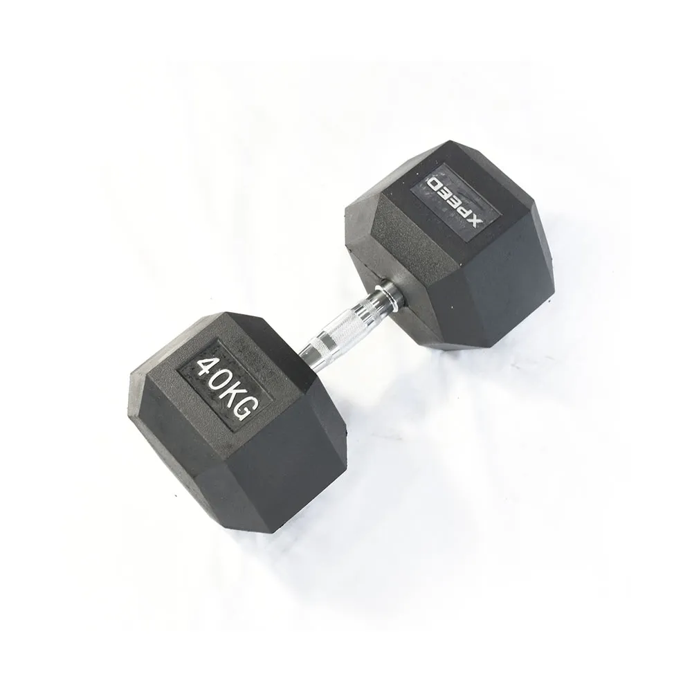 Xpeed Rubber Hex Dumbbell