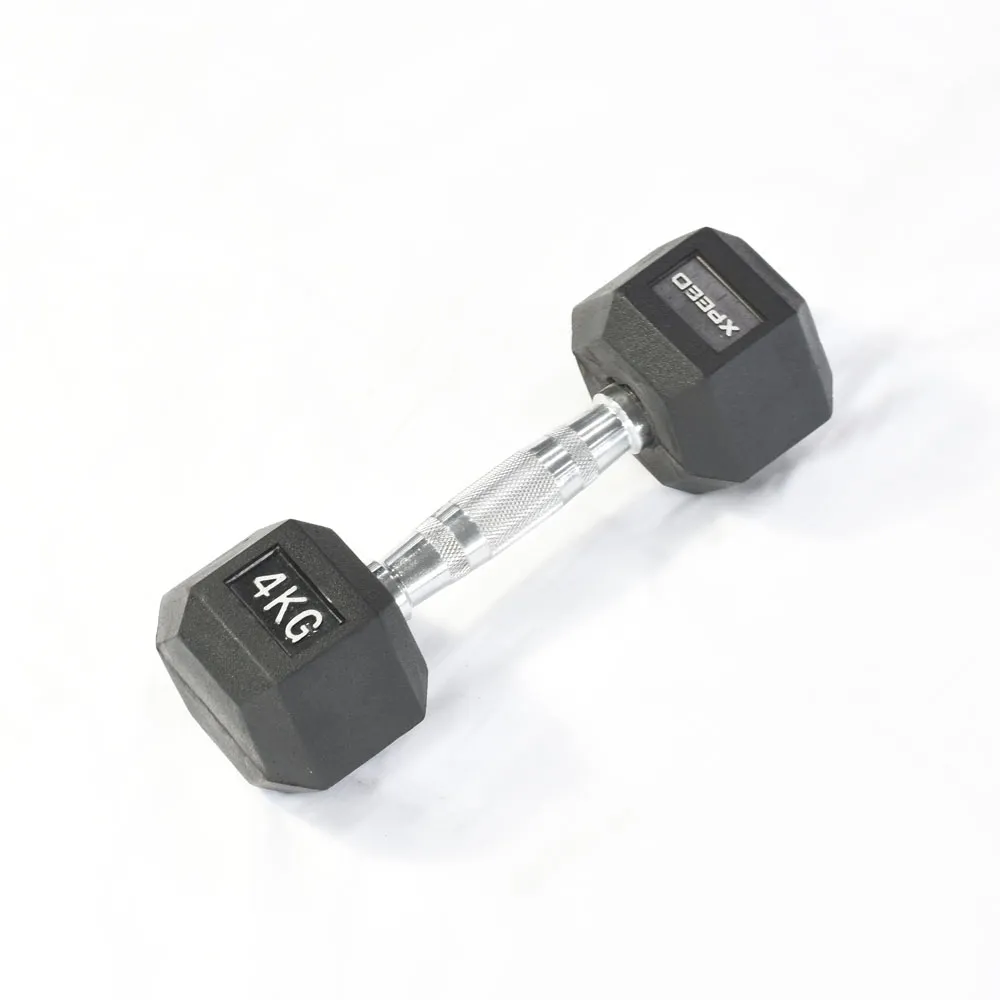 Xpeed Rubber Hex Dumbbell