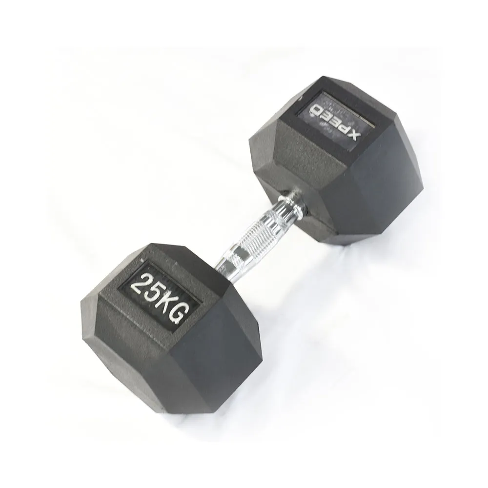 Xpeed Rubber Hex Dumbbell