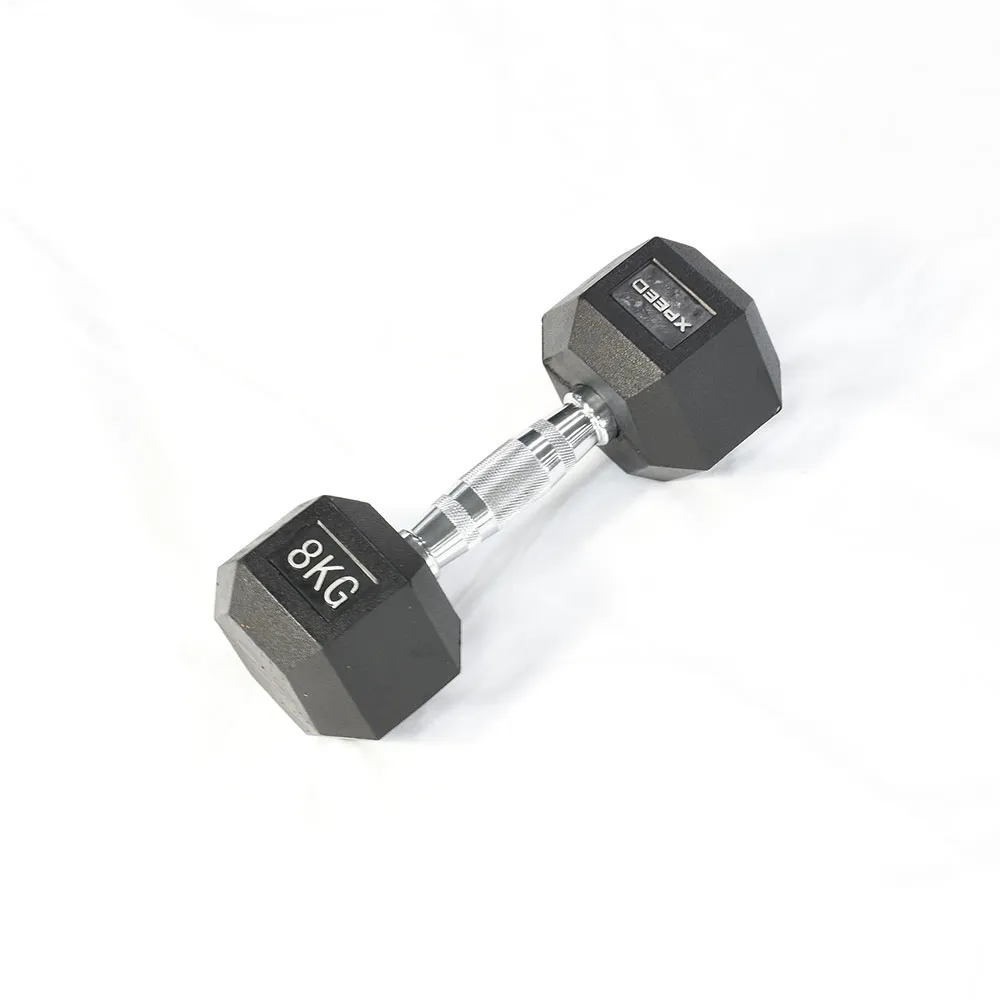 Xpeed Rubber Hex Dumbbell